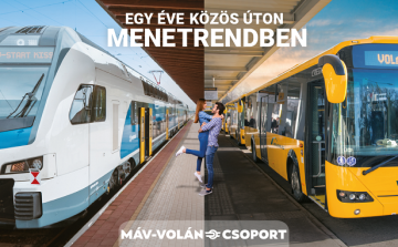 Mintegy 700 millióan utaztak tavaly a MÁV-Volán-csoport járatain